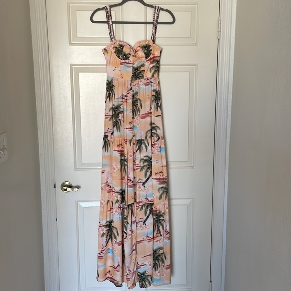 NWT Agua Bendita Dunna Luau Maxi Dress - Picture 7 of 12